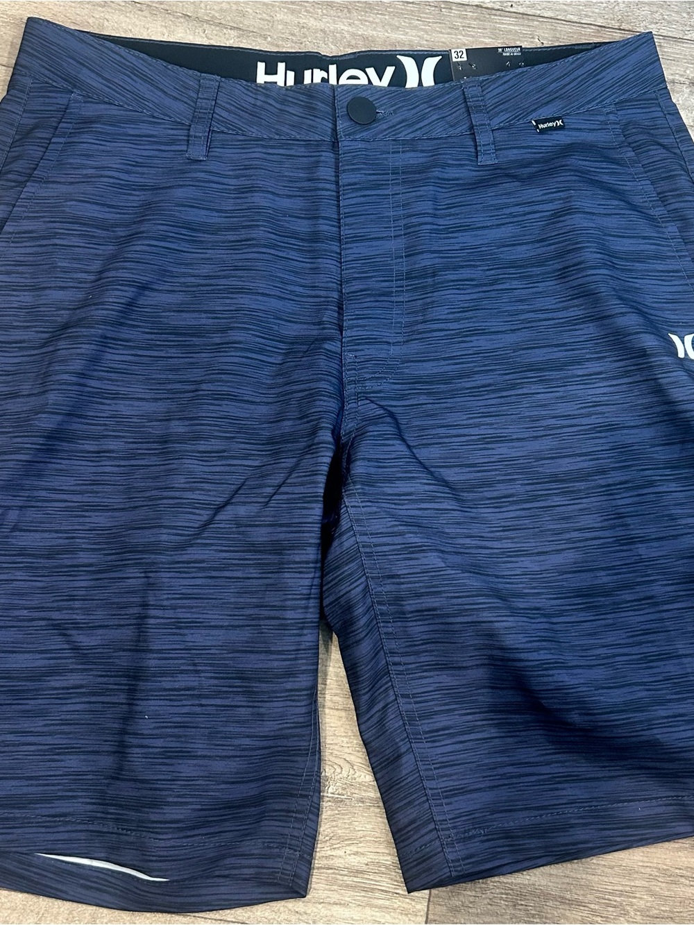 NWT Hurley Hybrid Walk Shorts Navy Blue Men's Size 32